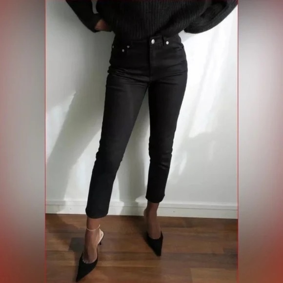 Thakoon Classic Cropped Jean Black Size 0 NWT - Picture 2 of 4